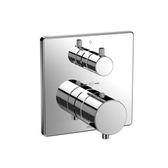 Toto TBV02403U#CP Square Thermostatic Mixing Valve Trim Polished Chrome