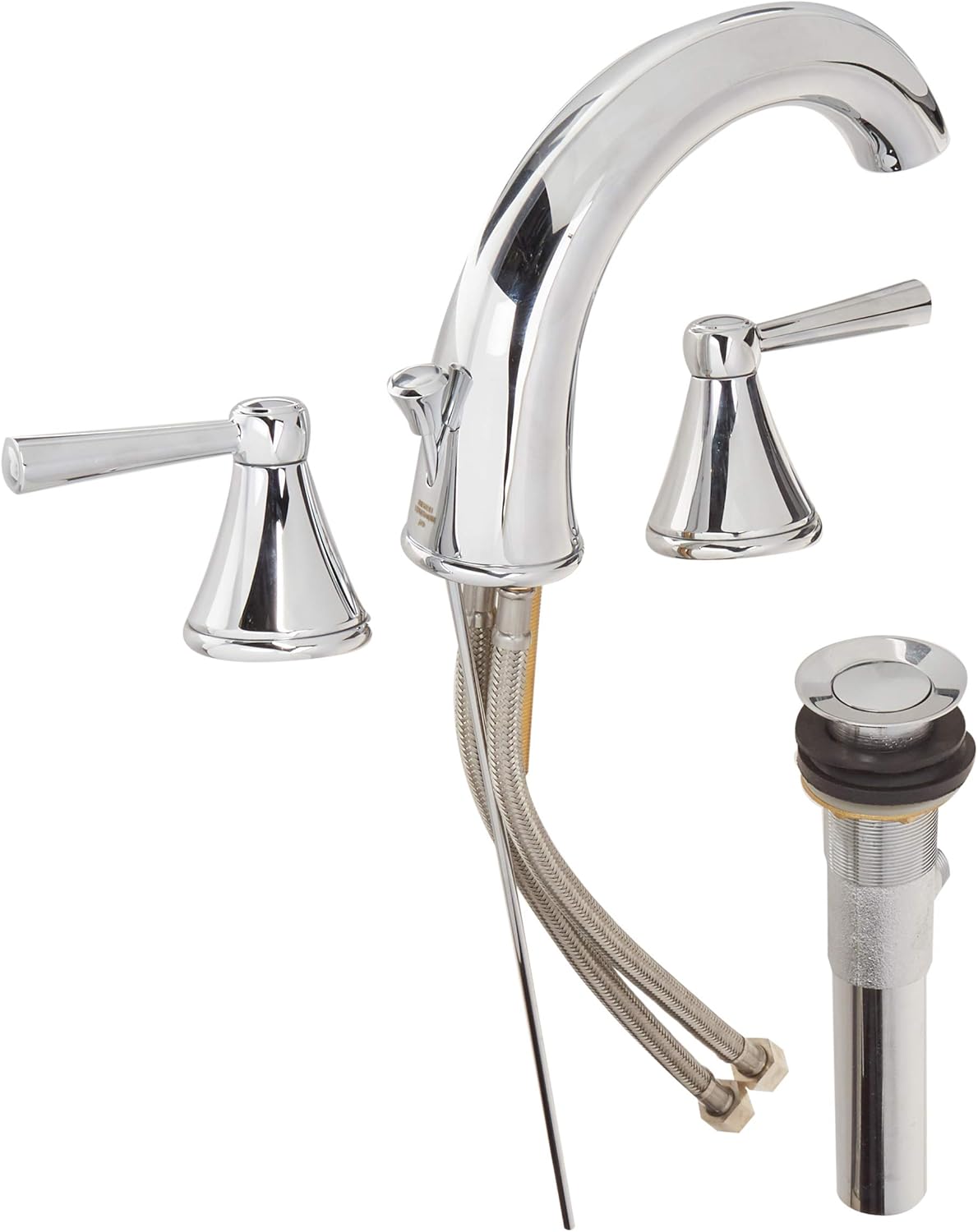 Toto TL210DD12#CP Silas Two Handle Widespread 1.2 Gpm Bathroom Sink Faucet, Polished Chrome