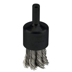 Weiler 10029 Knot Wire End Brush .014 Stainless Steel Fill, Made in the USA