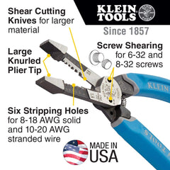 Klein Tools K12035 Klein-Kurve Heavy Duty Wire Stripper 8-20 AWG