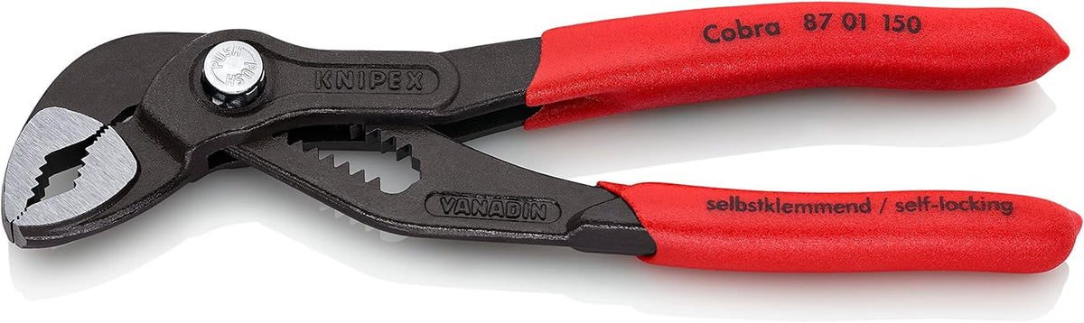 Knipex 8701150 Cobra Water Pump Pliers 6-Inch Red