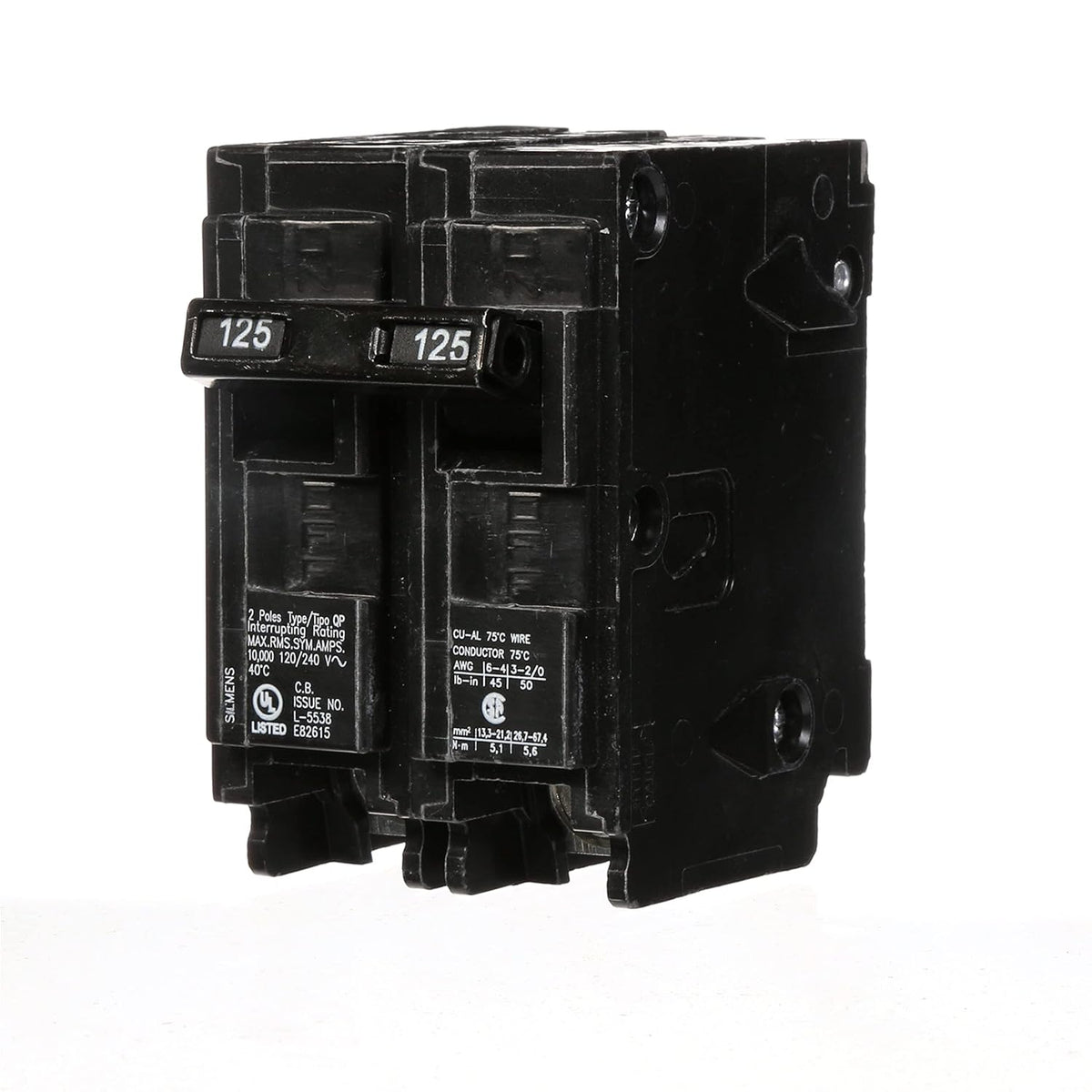 Siemens Q2125 125-Amp Double Pole Type QP Circuit Breaker