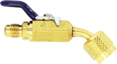 Yellow Jacket 93843 Compact Ball Valve 45 Degree Angle Male Flare x Female Flare 800 PSI