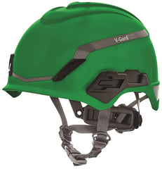 MSA 10194794 V-Gard H1 Safety Helmet Fas-Trac III Pivot Ratchet Green