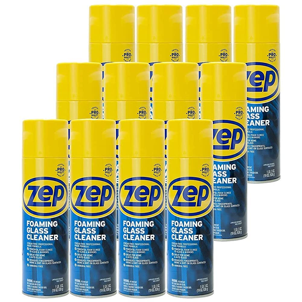 Zep ZUFGC19 Foaming Glass Cleaner - 19 oz (Case of 12)