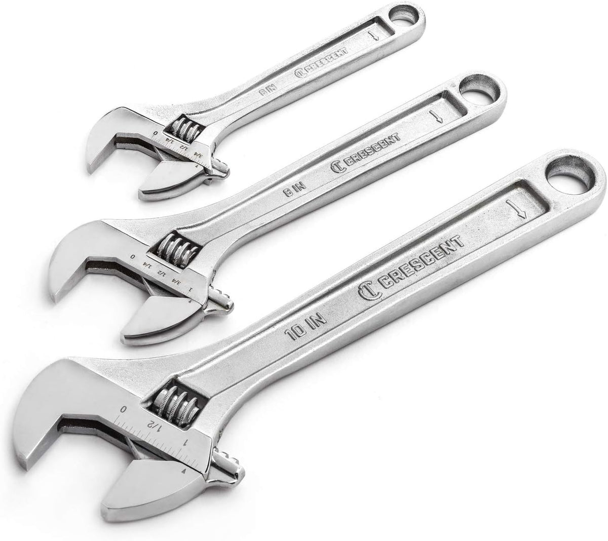 Crescent AC3PC Adjustable Wrench Set 6 inches, 8 inches, 10 inches