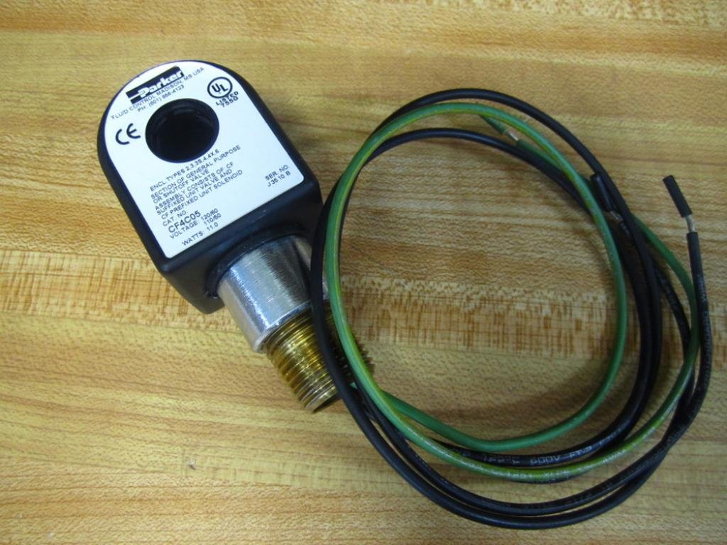 Parker CF4C05 Solenoid Valve Controller 120V NEMA 4 Coil 11 Watt