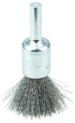 Weiler 10001 1/2 Inch Crimped Wire End Brush .006 Steel Fill Made in the USA