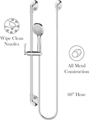 Pfister LG16-3RHC Rhen Handshower with Slide Bar in Polished Chrome