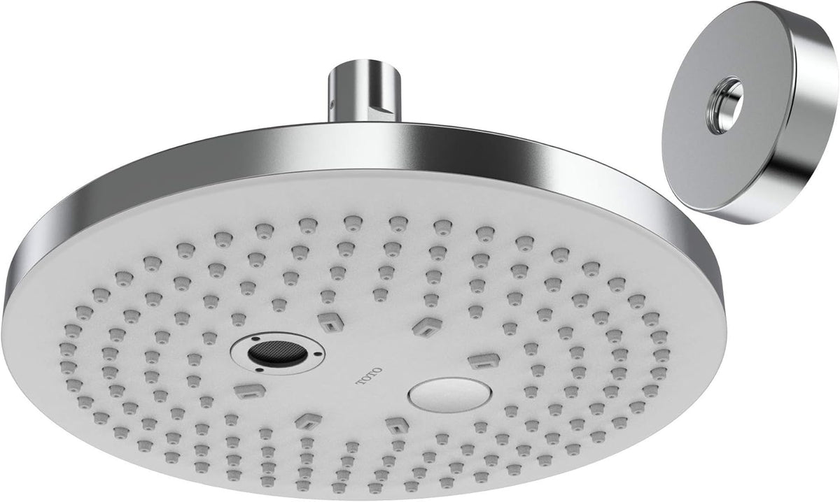 Toto TBW01004U1#CP G Series 2.5 Gpm Two Spray Function 8.5 Inch Round Showerhead with Comfort Wave and Warm Spa Polished Chrome