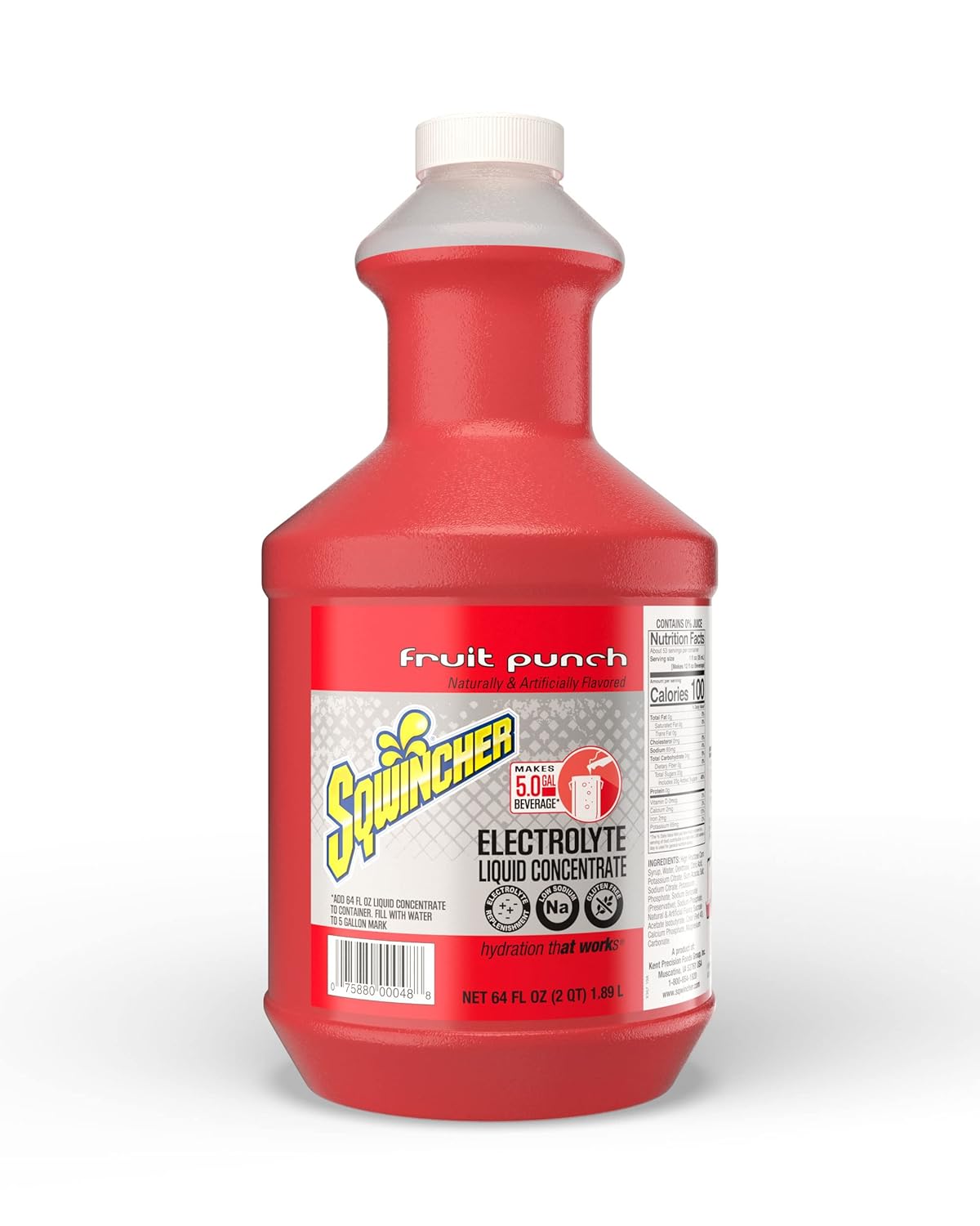 Sqwincher 159030325 Liquid Concentrate 64 oz Bottles 6/carton Fruit Punch