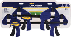 IRWIN 1964748 IRWINQUICK-GRIPOne-Handed Mini Bar Clamp 4 Pack, (2) 6, (2) 12