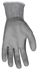 MCR Safety N9677L Ninja Force Polyurethane Coated Gloves Large Gray Pair