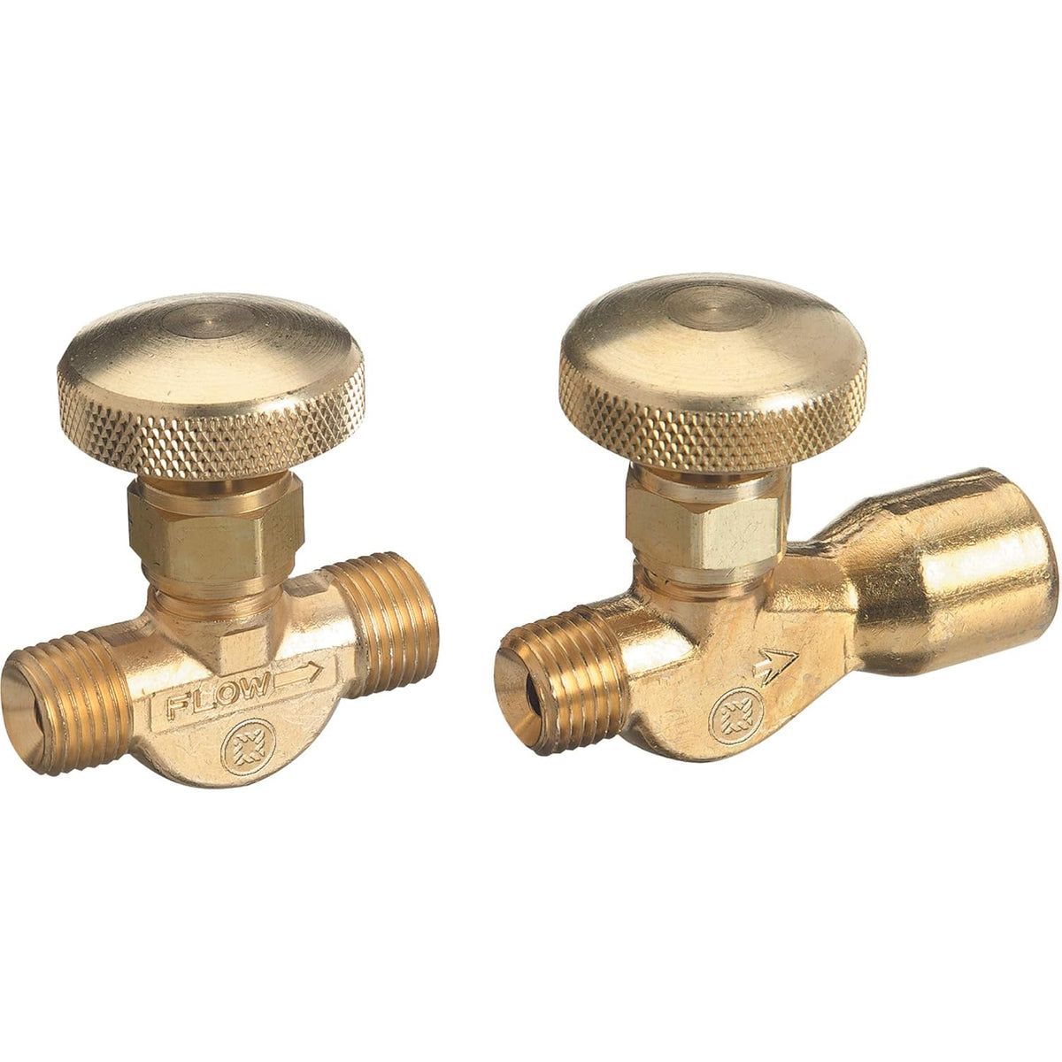 Western Enterprises 208 Brass Body Valve for Non-Corrosive Gases 200 psig B-Size 9/16 in-18 LH M 1/4 in NPT M