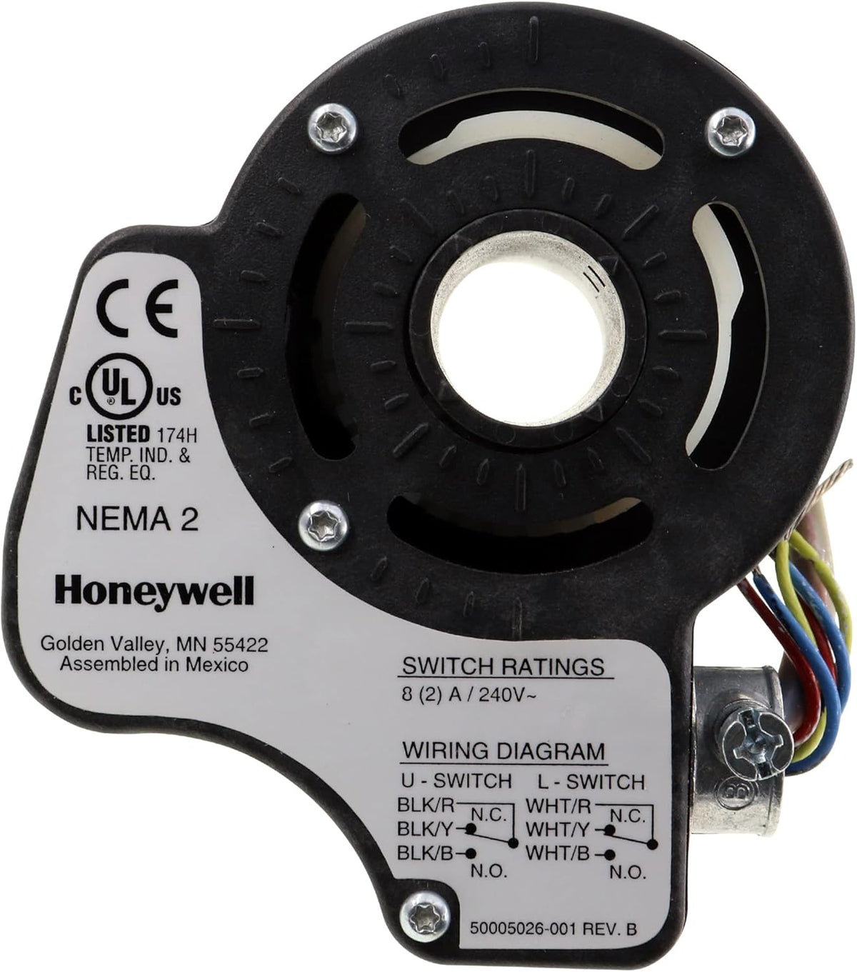 Honeywell 32003532-005 High Voltage Auxiliary Switch Package 240V