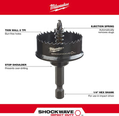 Milwaukee 49-56-9820 Shockwave 1-1/8 Impact Hole Saw