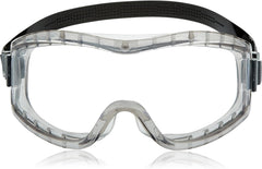 MCR Safety 2310AF Stryker Adjustable Polyvinyl Chloride Strap Stylish Goggle with Smoke Frame and Clear Anti-Fog Lens