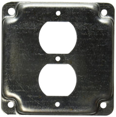 Raco 902C 4 Square Duplex Cover Exposed Work - 4-1/8 in x 4-1/8 in