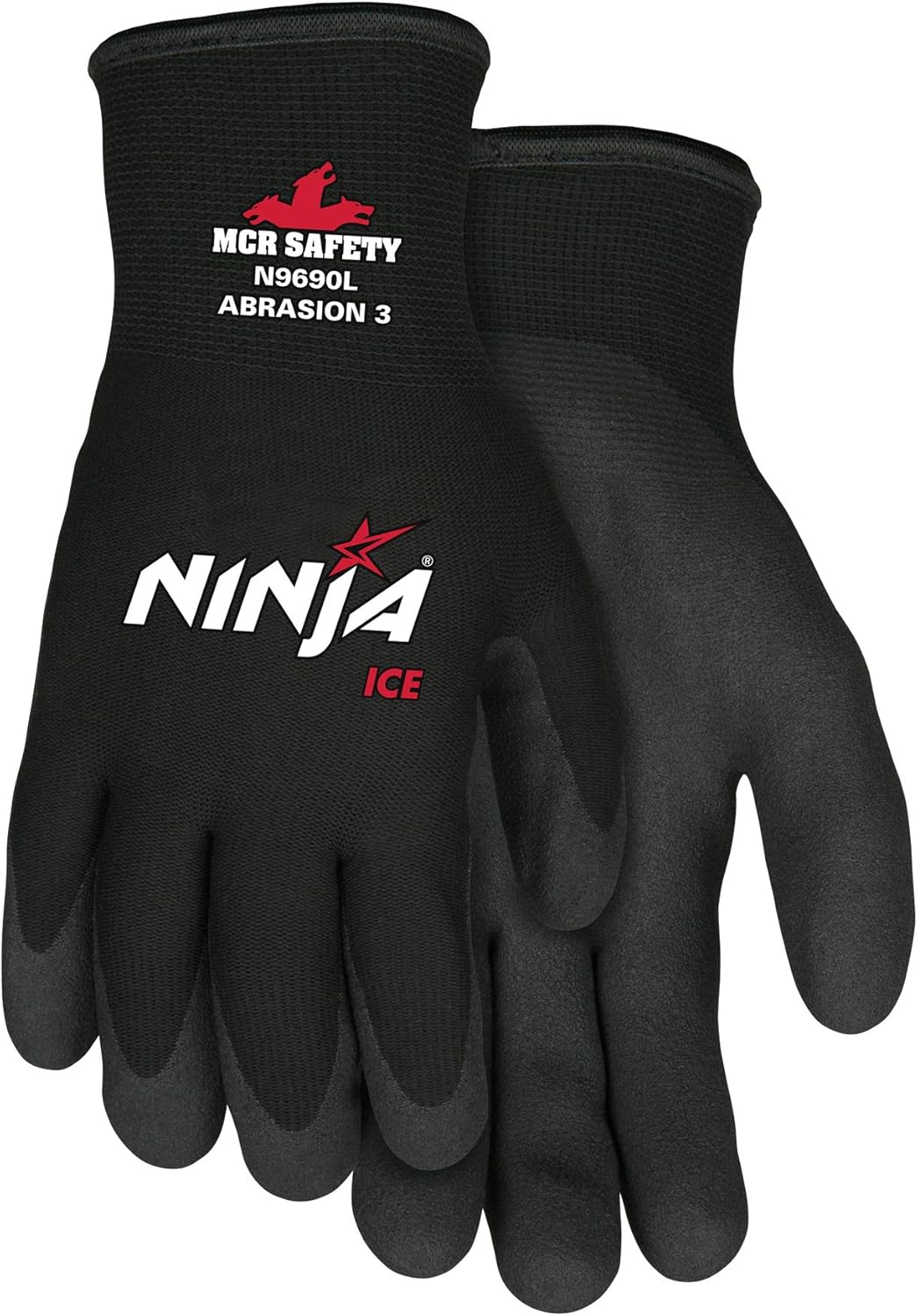 MCR Safety N9690S Memphis Glove Ninja Ice 15 Gauge Black Nylon Cold Weather Glove