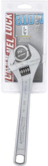 Channellock 810W Adjustable Wrench, 10 in, Chrome, Plain