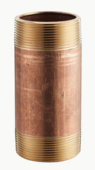 Merit Brass 2006-150 Brass Nipple 3/8 Inch by 1-1/2 Inch NPT Seamless SCH 40