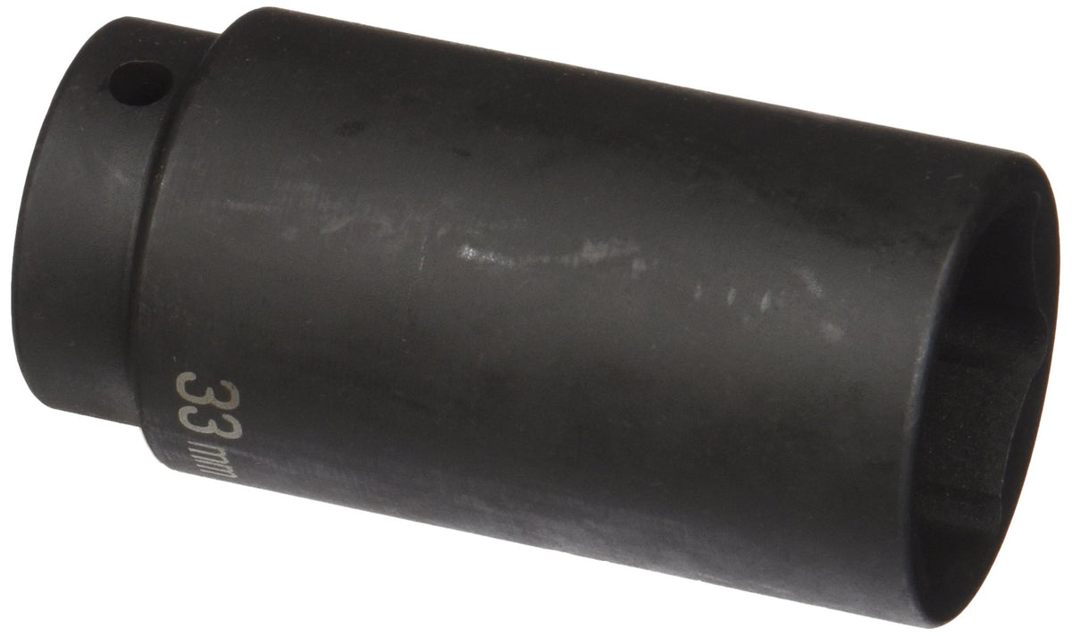 Grey Pneumatic 2033MD Impact Socket 1/2 in Drive Size 33 mm Deep Length