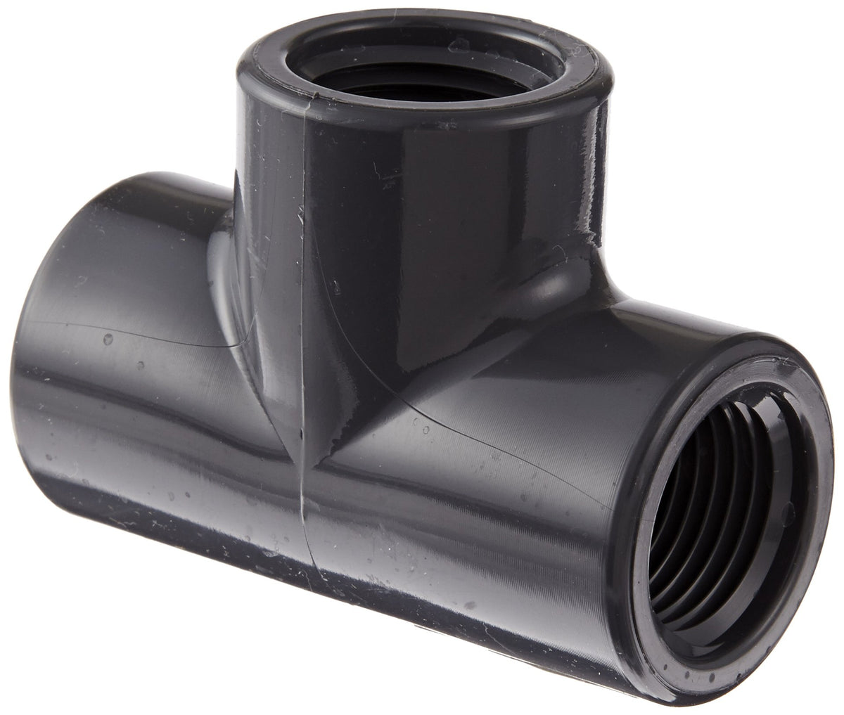 Spears 805-005 Plastic Tee, 1/2 Inch NPT Female, Schedule 80 PVC