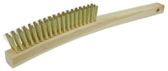 Weiler 44118 Plater's Scratch Brush Brass Bristles 13 in L