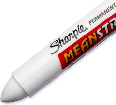 Sharpie 85018 PRO Mean Streak Permanent Marking Stick, Bullet Tip, 12-Pack, White