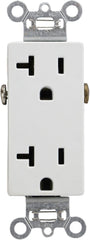 Pass & Seymour 26342W 20-Amp Decorator Duplex Receptacle, White