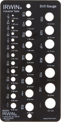 IRWIN 12092 Drill Bit Gauge 1/16-to-1/2-Inch 29-Hole