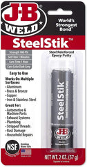 J-B Weld 8267 SteelStik Steel Reinforced Epoxy Putty Stick - 2 oz