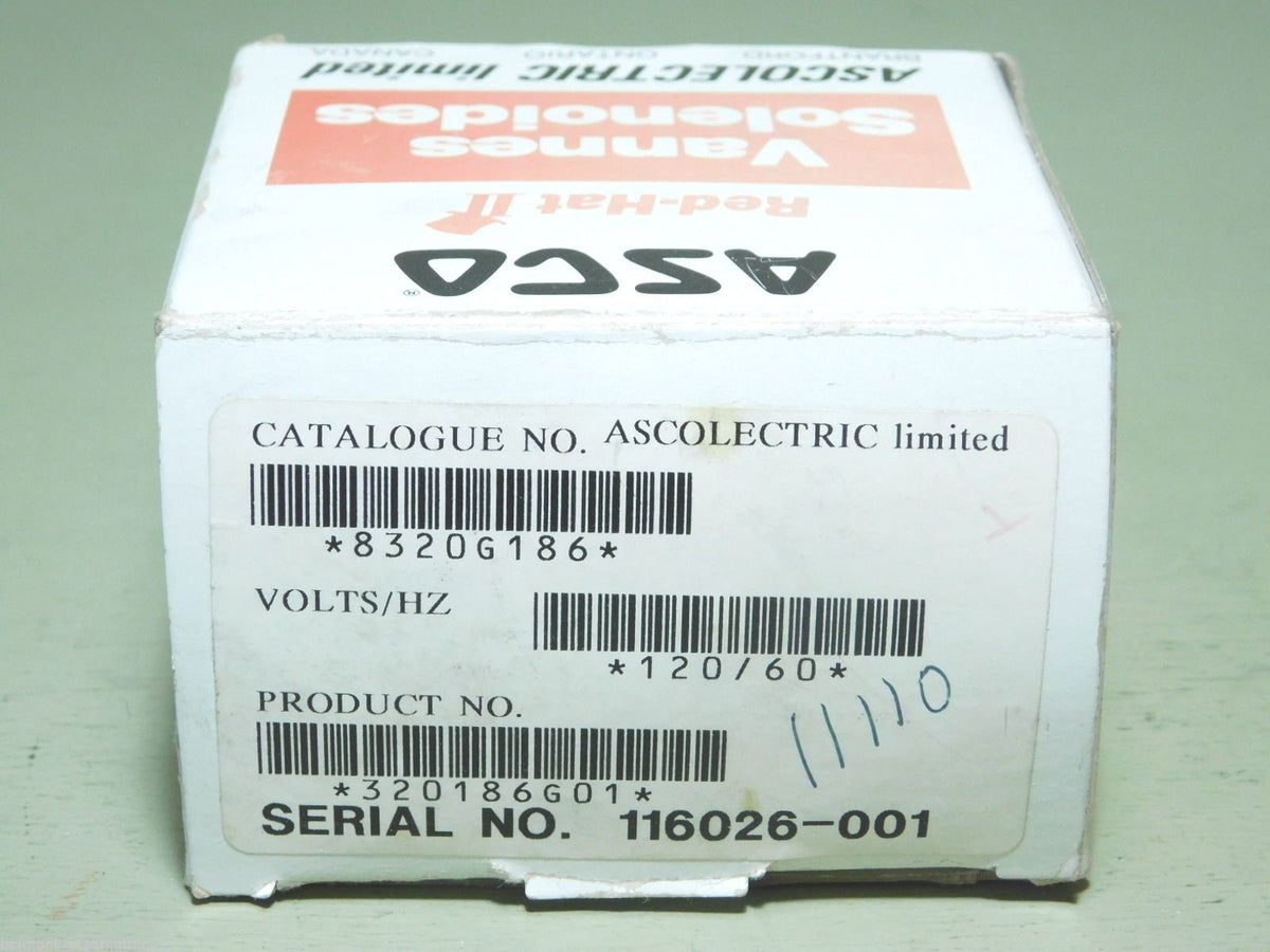 ASCO 8320G186 3-Way General Service Solenoid Valve