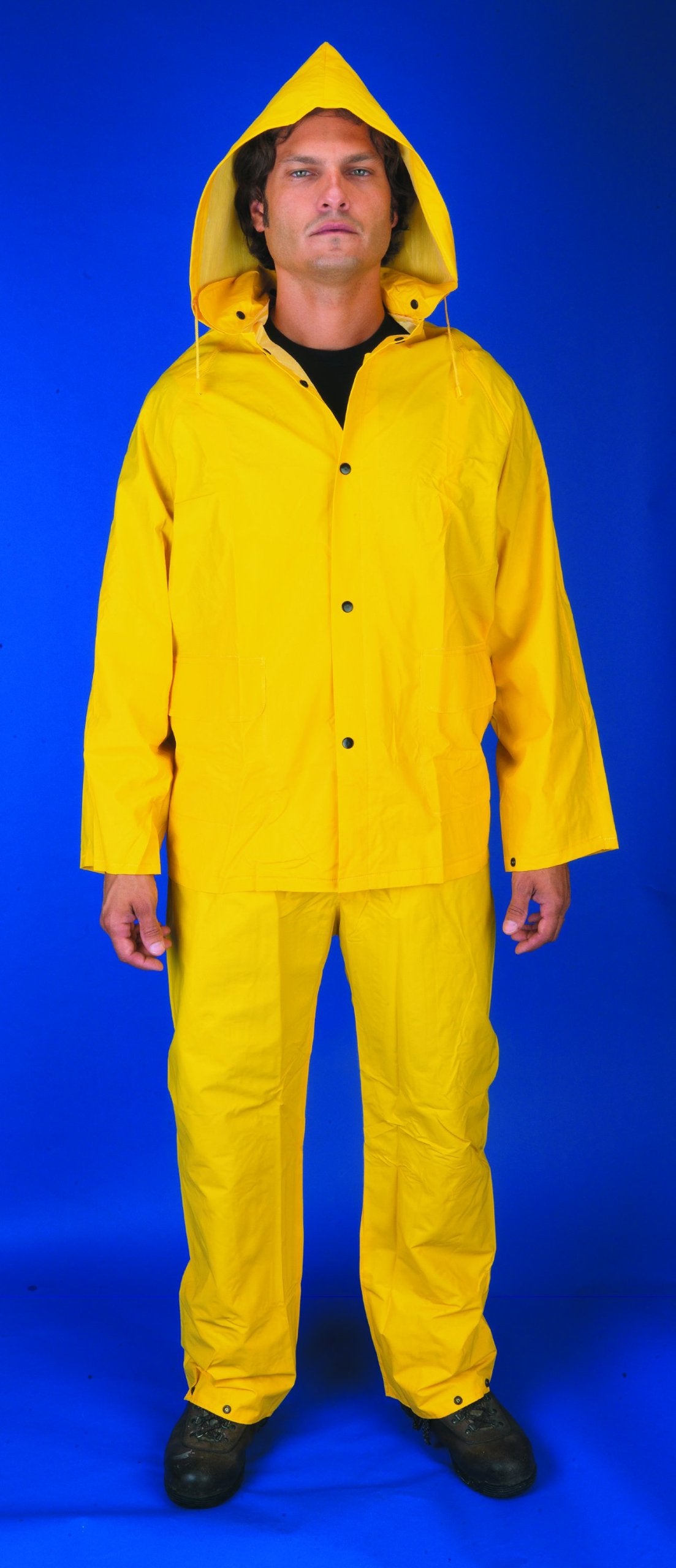 MCR Safety 2003X2 PVC/Polyester 3-Piece Rainsuit 2XL Yellow