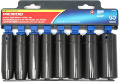 Crescent CIMS3N 8 Pc. 1/2 Drive 6 Point Deep Impact Metric Socket Set