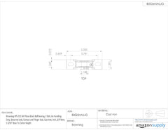 Browning VPS-212AH Pillow Block Bearing 0.75 inches