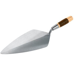 Bon Keystone 72-585 Narrow London Forged Steel Brick Trowel 13 Inch Leather Handle