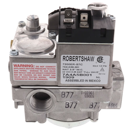 Robertshaw 720-403 Gas Valve 24V 1/2 Inch x 3/4 Inch Slow Opening LP Conversion Kit