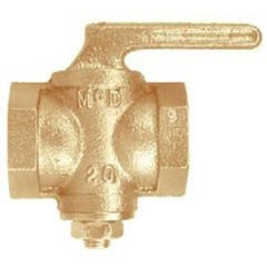 A.Y. McDonald 4215-191 10598 1/2 in. Brass 2 psig FNPT Lever Handle Plug Valve