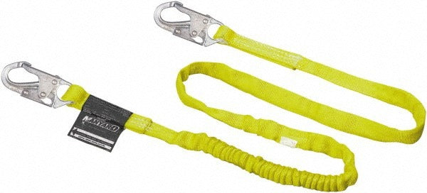 MILLER Miller 216WLS-Z7/4FTYL Locking Snap Hook Lanyard 4 Ft