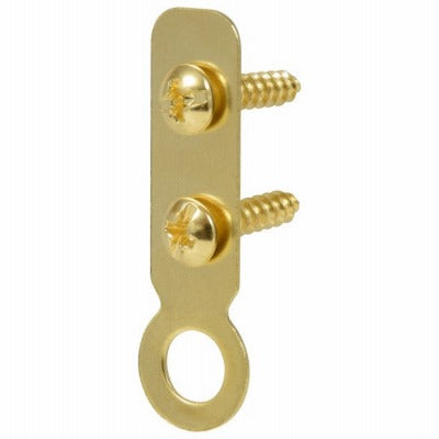 HILLMAN Hillman Fasteners 122227 Brass Plated Flat Ring Hanger 4 Pack