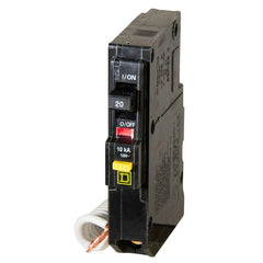 Square D QO120GFI Miniature Circuit Breaker w/GFI 20A 120V 1Ph 1P, Plug-On