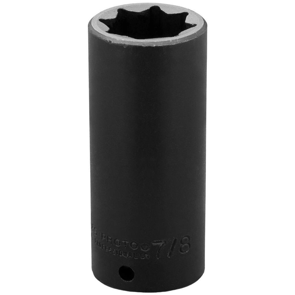 PROTO Proto J7328S Impact Socket 1/2 in Drive 7/8 in 8 Pt