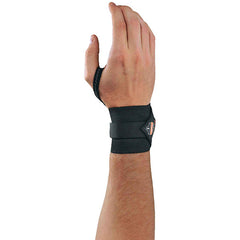 Ergodyne 72224 ProFlex 420 Wrist Wrap Supports w/Thumb Loop, S/M, Hook and Loop, Black