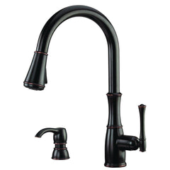 Pfister GT529WH1Y Wheaton Single Handle Pull Down Kitchen Faucet in Tuscan Bronze