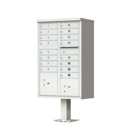 FLORENCE Florence 1570-16PGAF 16 Door Cluster Mailbox Unit (16 Doors) 1570-16AF