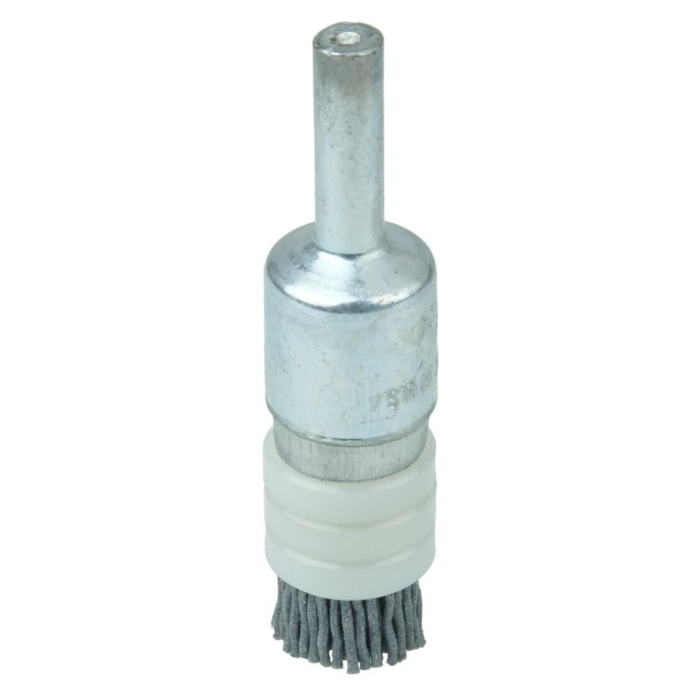 WEILER Weiler 11161 End Brush 1/2 in Nylon Crimped 180 Grit 10000 Rpm