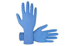 SAS Safety 6608-40 Derma-Max 8 Mil Size L Powder Free Rubber Extended Length Disposable Glove in Blue (Pack of 50)