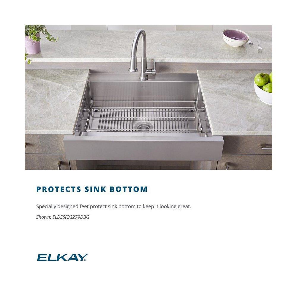 Elkay LKOBG2915SS 25-5/16 in. Bottom Sink Grid in Polished Stainless Steel