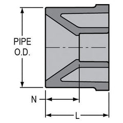 Spears 837-534C 6X5 CPVC Reducing Bushing Spigot x Socket SCH80